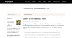 Desktop Screenshot of antoniotoca.com