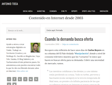 Tablet Screenshot of antoniotoca.com